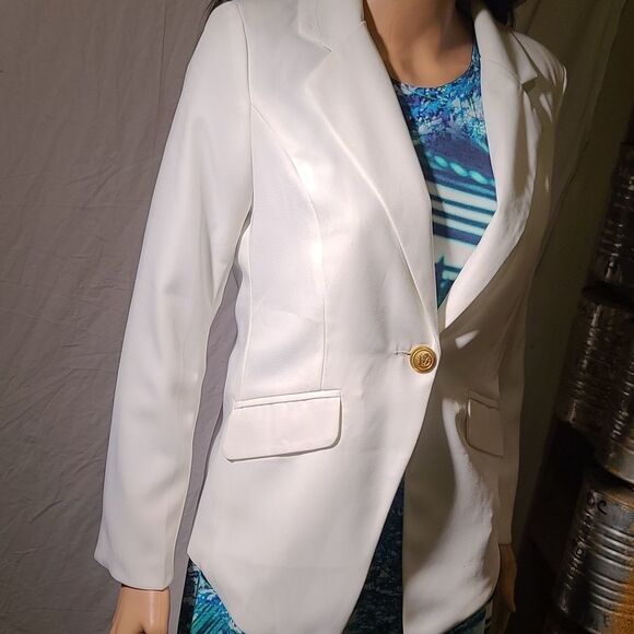 Owind white single breasted blazer - Picture 3 of 7